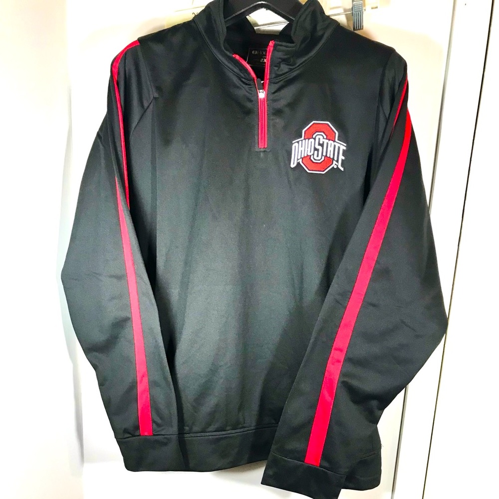 Holloway black & Red Ohio State windbreaker size 2XL Preowned.